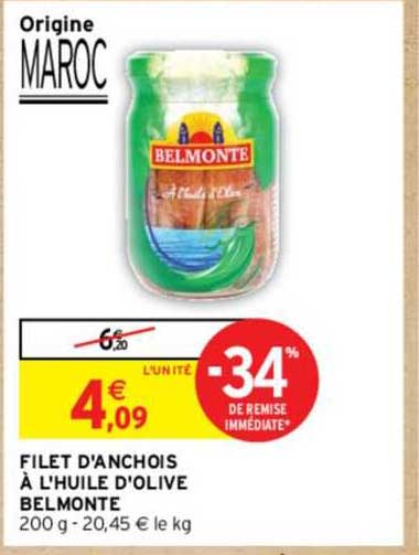 Filet D'anchois à L'huile D'olive Belmonte