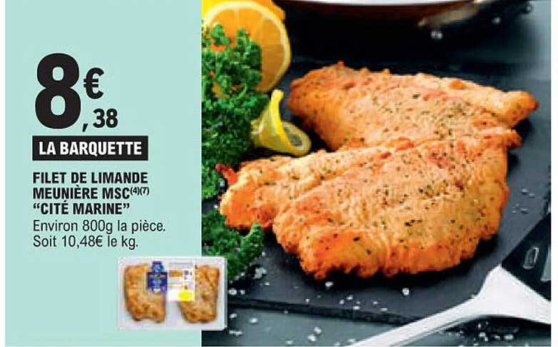 filet de limande meunière msc "cité marine"