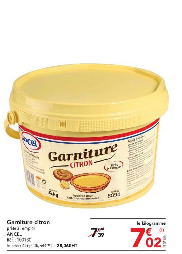 Garniture Citron Ancel