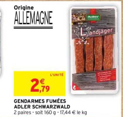 gendarmes fumées adler schwarzwald