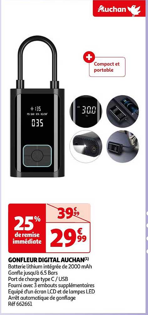 Gonfleur Digital Auchan