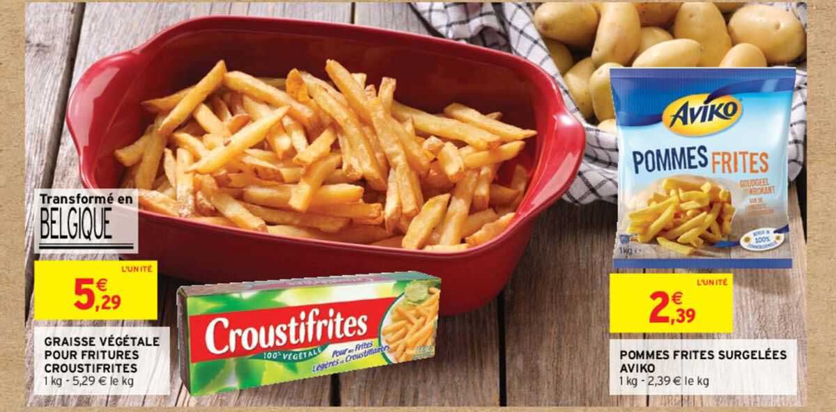 graisse végétale pour fritures croustifrites