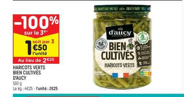 Haricots Verts Bine Cultivés D'aucy