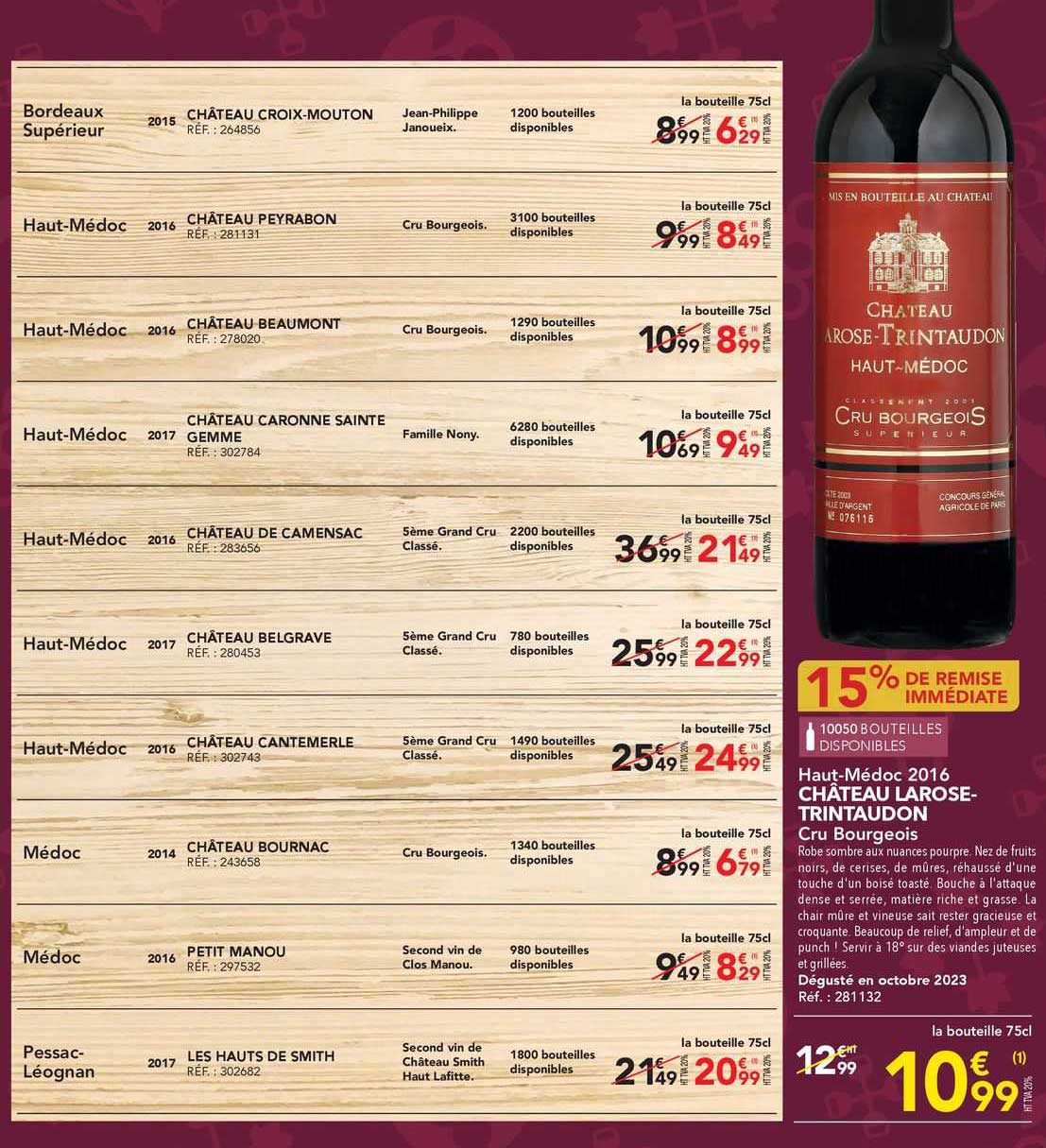 haut-médoc 2016 château larose-trintaudon cru bourgeois