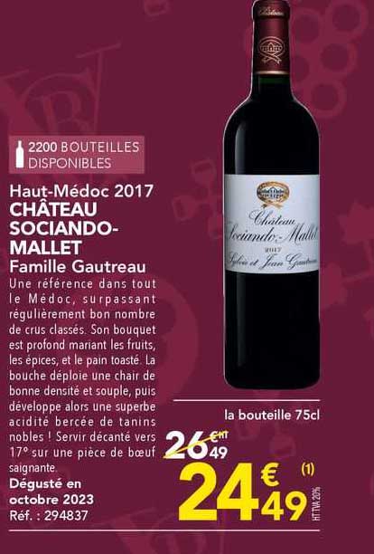 haut-médoc 2017 château sociando-mallet