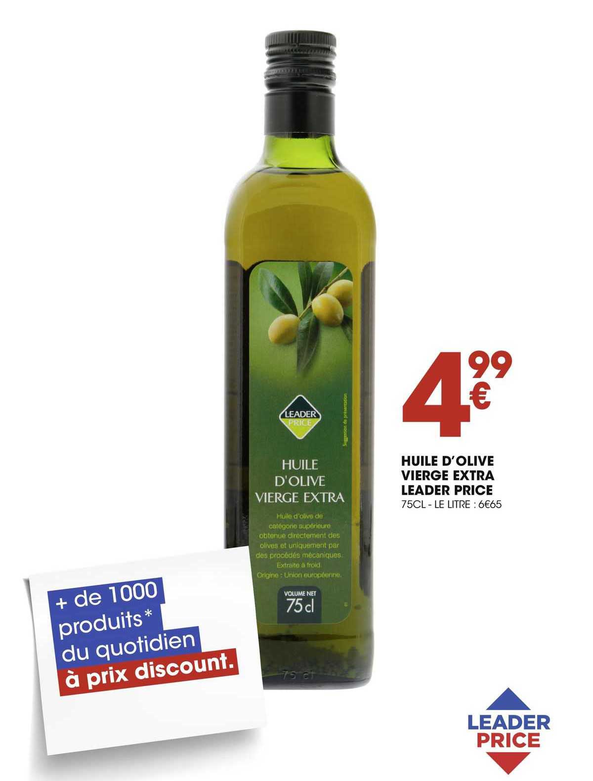 huile d'olive vierge extra leader price