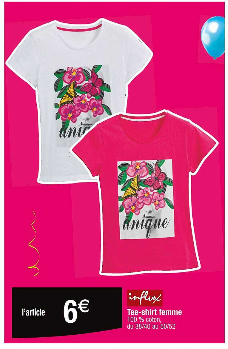 influx tee-shirt femme