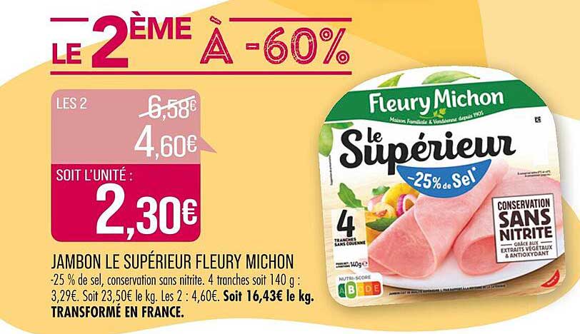 jambon le supérieur fleury michon