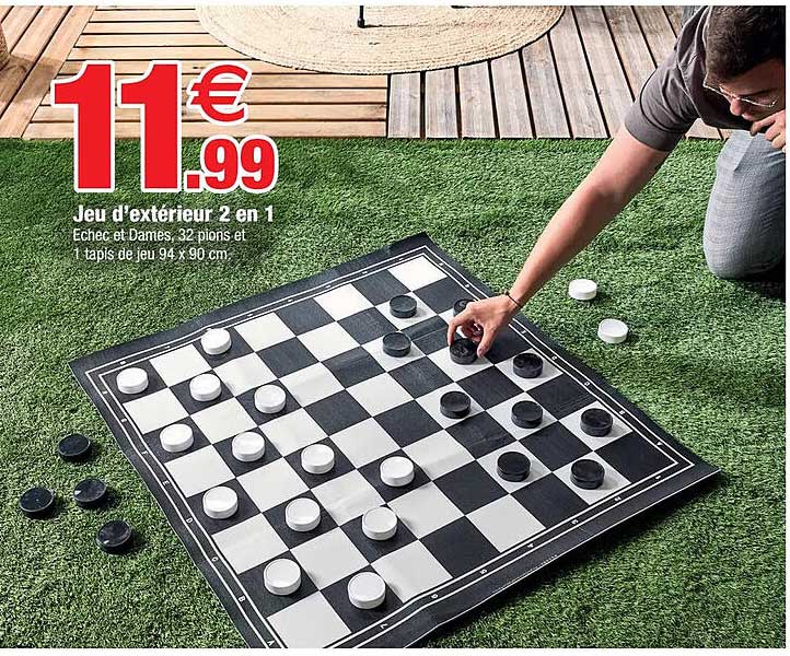 jeu d'extérieur 2 en 1