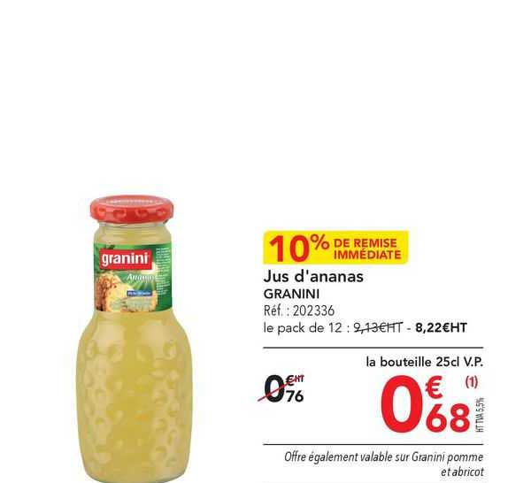 jus d'ananas granini
