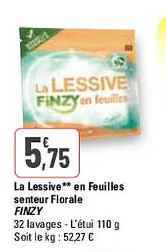 La Lessive En Feuilles Senteur Florale Finzy