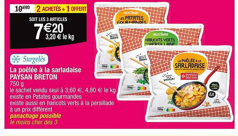 la poêlée à la sarladaise paysan breton