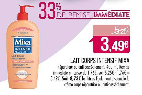 lait  corps intensif mixa