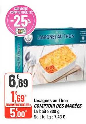 lasagnes au thon comptoir des marées