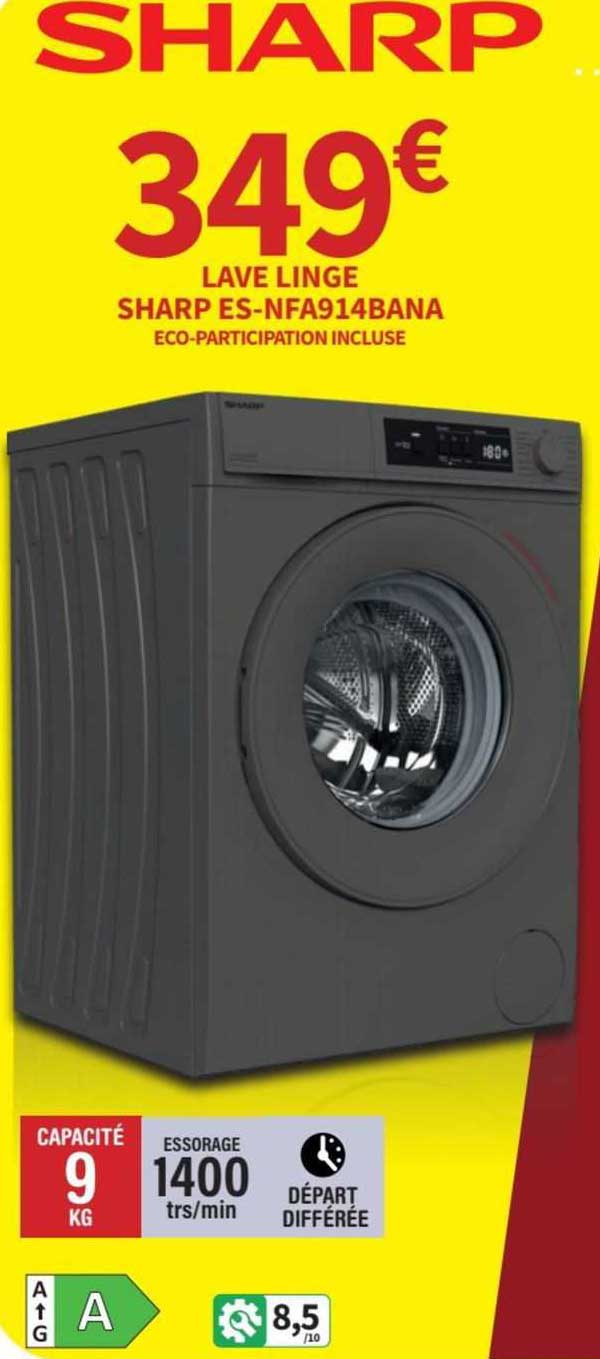 lave linge sharp es-nfa914bana