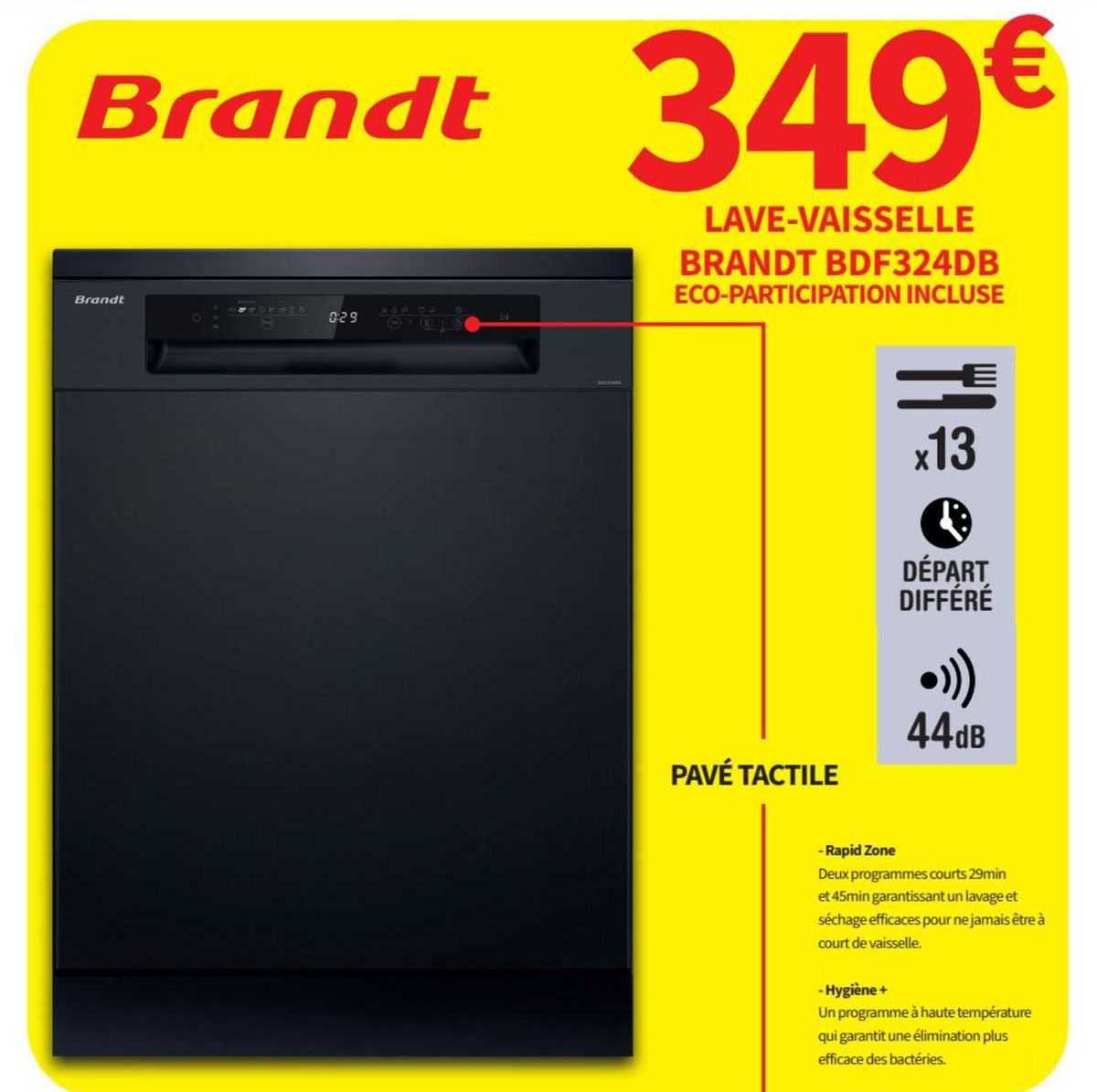 lave-vaisselle brandt bdf324db