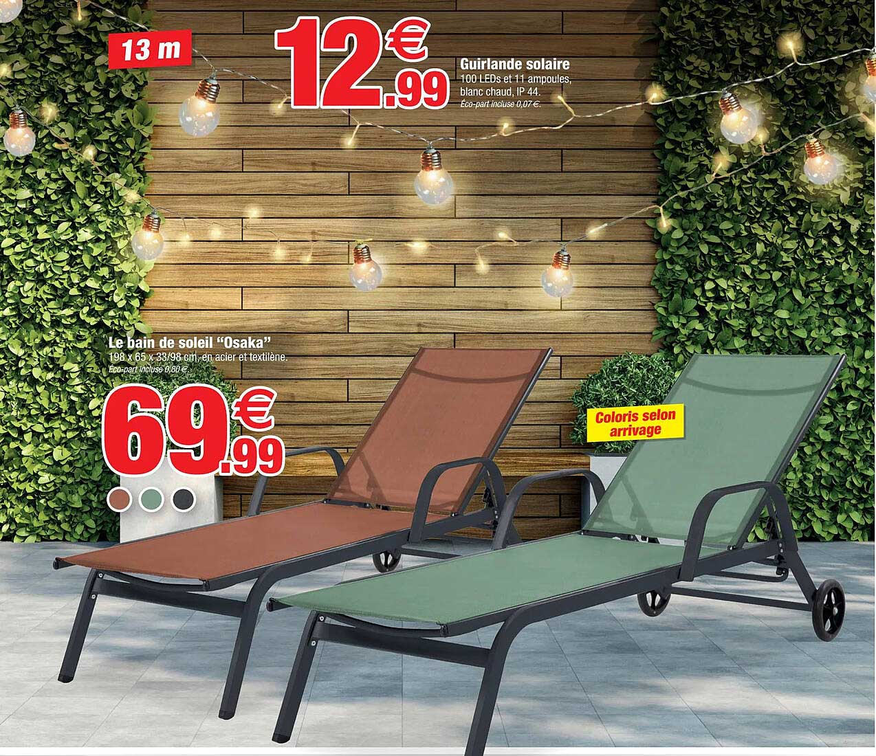 le bain de soleil "osaka", guirlande solaire