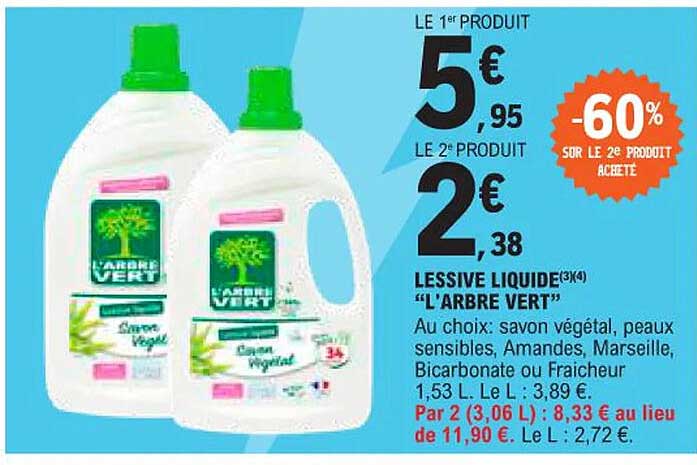lessive liquide "l'arbre vert"
