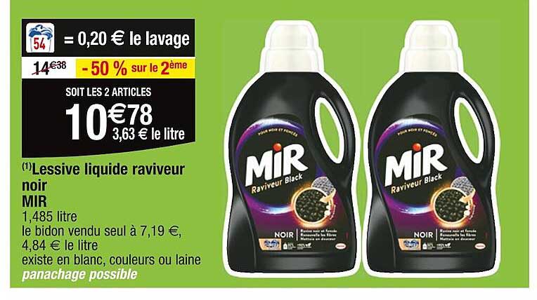 lessive liquide raviveur noir mir