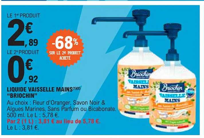 Liquide Vaisselle Mains "briochin"