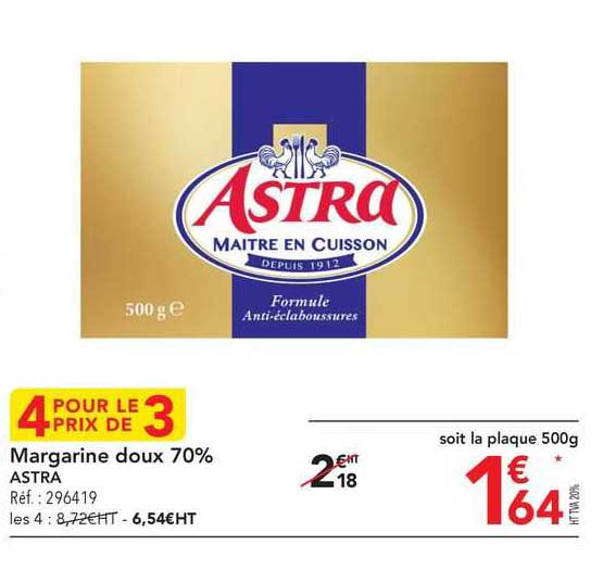 Margarine Doux 70% Astra
