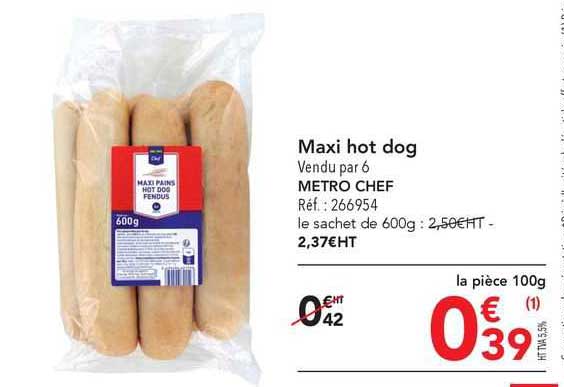 maxi hot dog metro chef