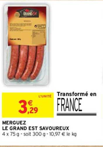 merguez le grand est savoureux