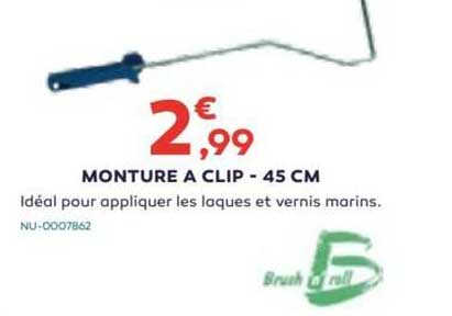 monture à clip - 45 cm