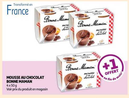 mousse au chocolat bonne maman