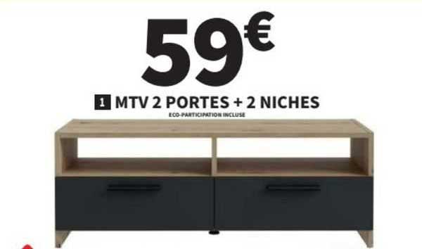 mtv 2 portes + 2 niches