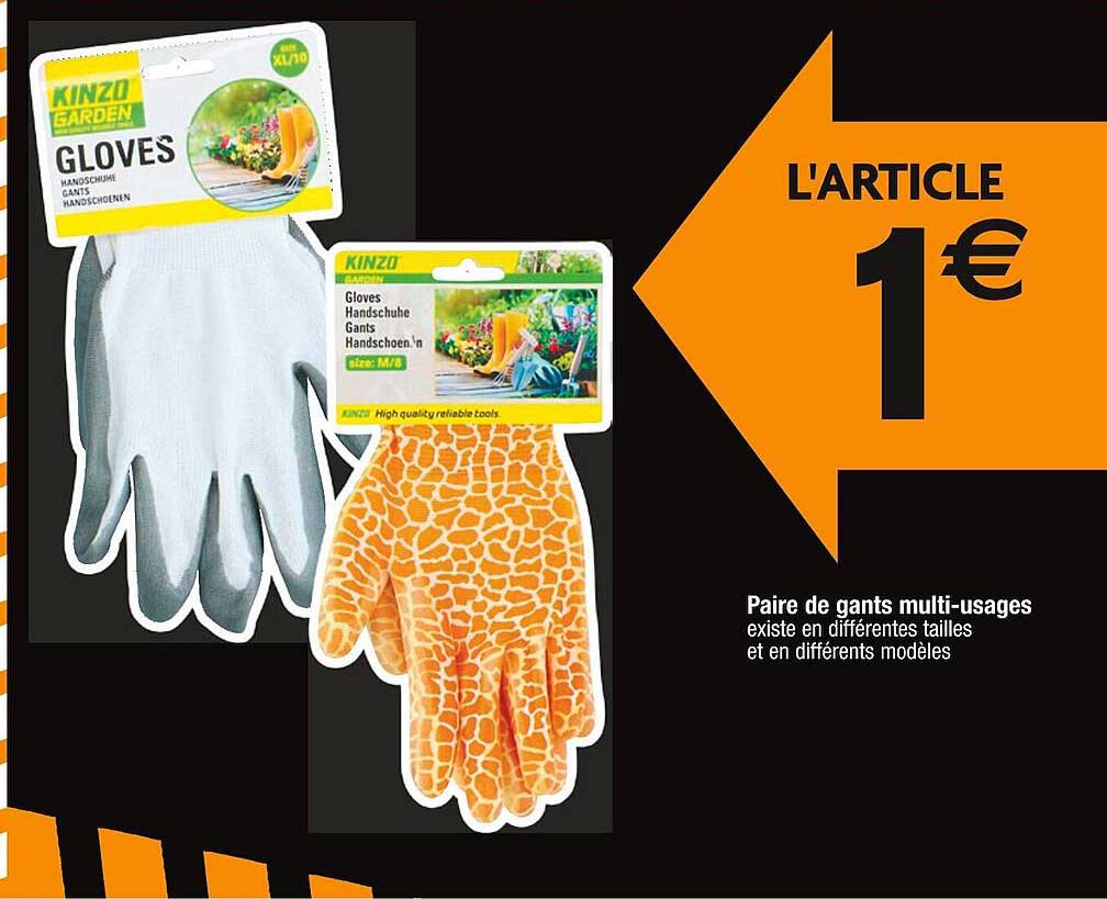 paire de gants multi-usages