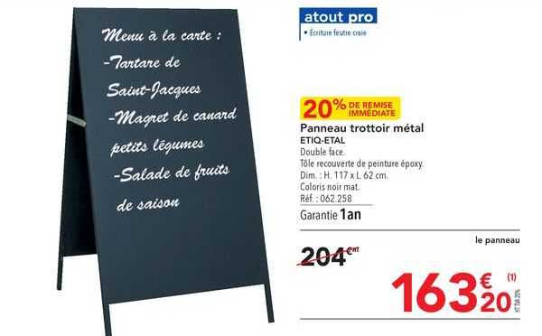 panneau trottoir métal etiq-etal