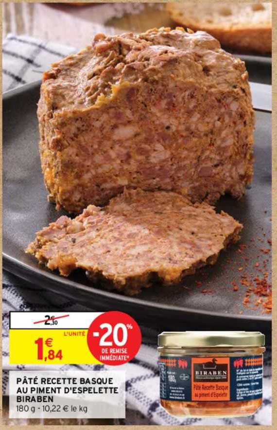 Pâté Recette Basque Au Piment D'espelette Biraben