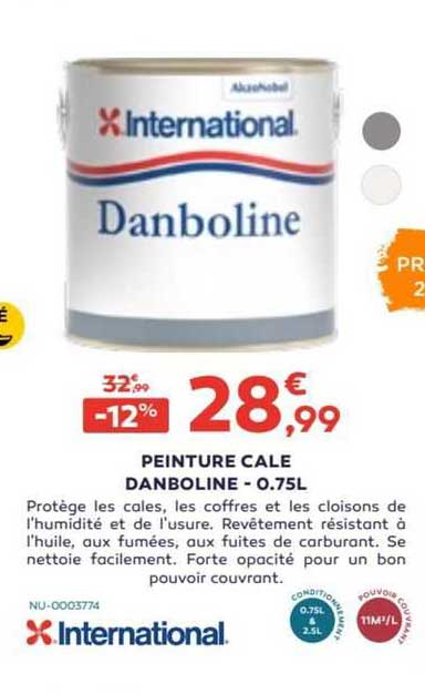 peinture cale danboline - 0.75 l international