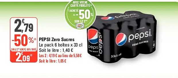 Pepsi Zéro Sucres