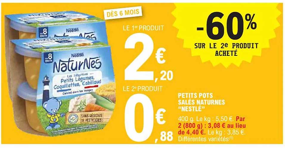 petits pots salés naturnes "nestlé"