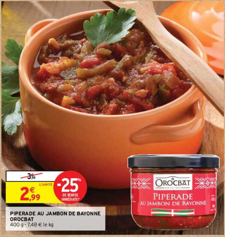 piperade au jambon de bayonne orocbat
