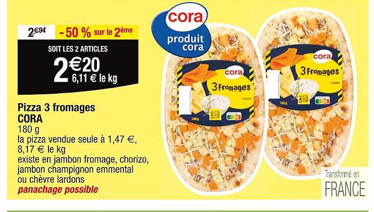 Pizza 3 Fromages Cora