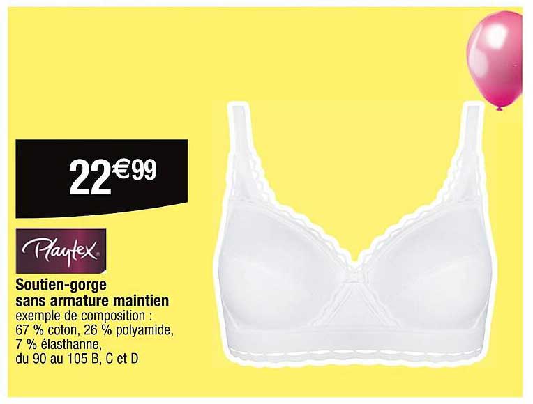 plantex soutien-gorge sans armature maintien