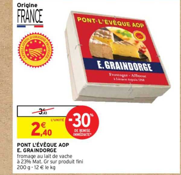 pont l'évêque aop e. graindorge