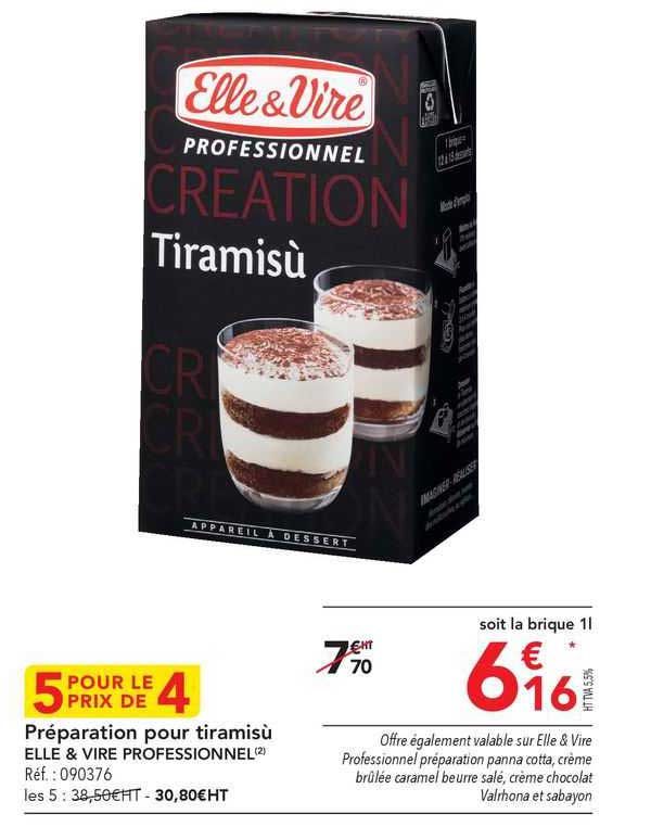Préparation Pur Tiramisù Elle & Vire Professionnel
