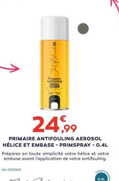 primaire antifouling aerosol hélice et embase - primspray - 0.4 l
