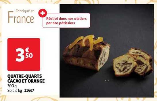 Quatre-quarts Cacao Et Orange