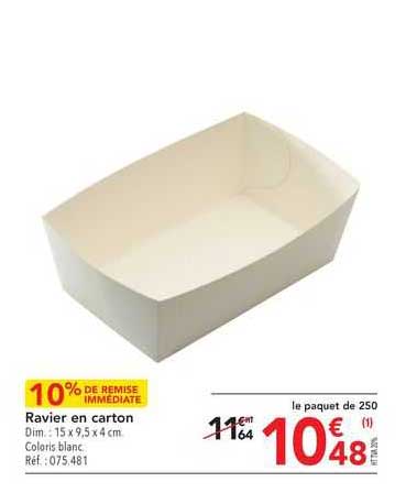ravier en carton