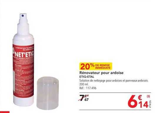 rénovateur pour ardoise etiq-etal