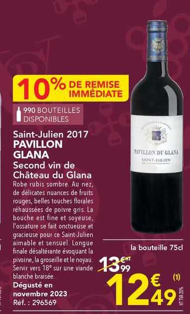 Saint-julien 2017 Pavillon Glana
