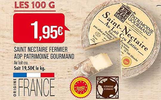 saint nectaire fermier aop patrimoine gourmand