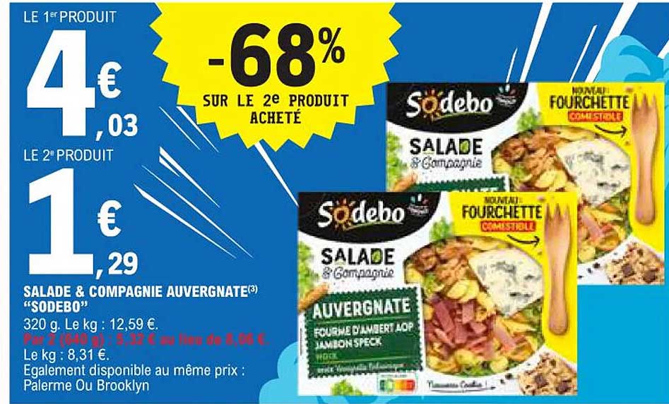 Salade & Compagne Auvergnate "sodebo"