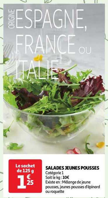 salades jeunes pousses