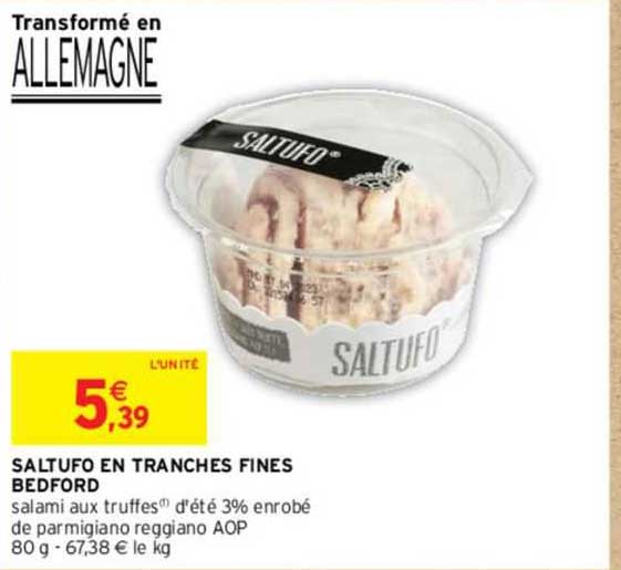 saltufo en tranches fines bedford